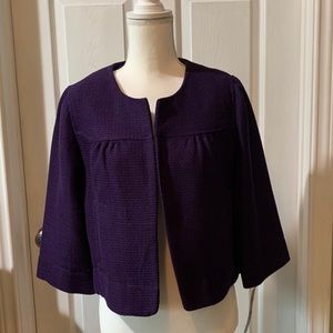 Misses Medium Purple 3/4 sleeve suit jacket. NWT